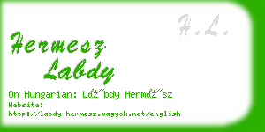 hermesz labdy business card
